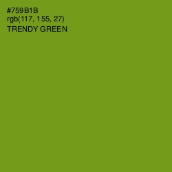 #759B1B - Trendy Green Color Image